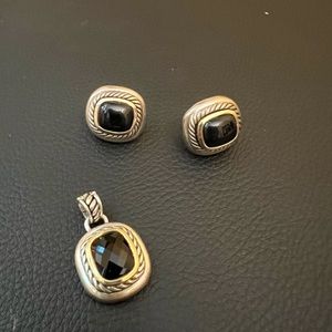 David Yurman Albian pendant and earrings.